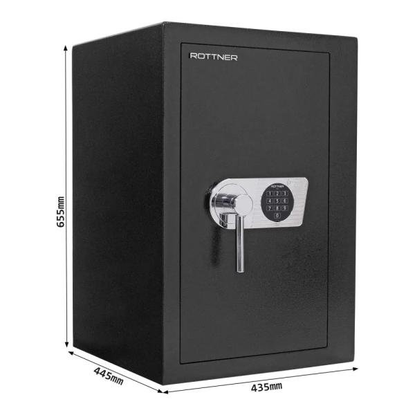 Rottner Geschäftstresor EN1 Monaco 65 Elektronikschloss schwarz T04659